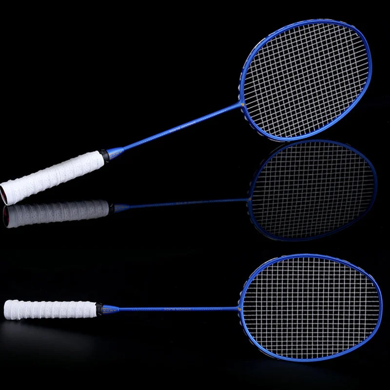 New Graphite Single Badminton Racquet Professional Carbon Fiber Badminton Racket with Carrying Bag