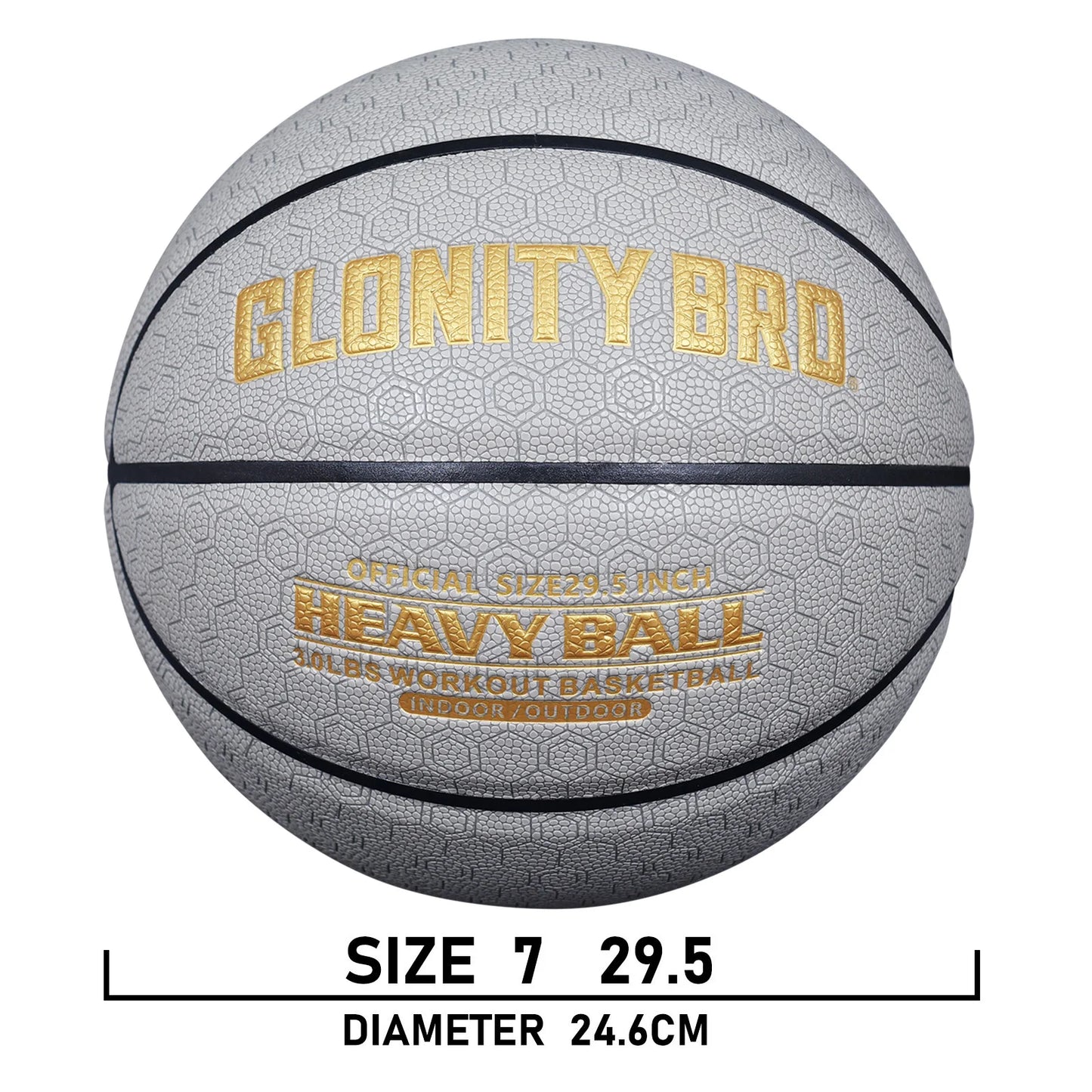 Aggravated Basketball 3/2.2LBS 29.5"/28.5''-Skill Master Training Heavy Basketball For Improving Handing