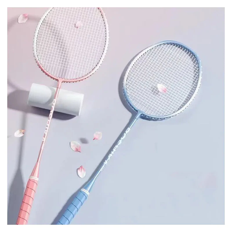 Ultra Light Super Durable Badminton Racket Double Set For Students Adults Affordable Training Entertainment