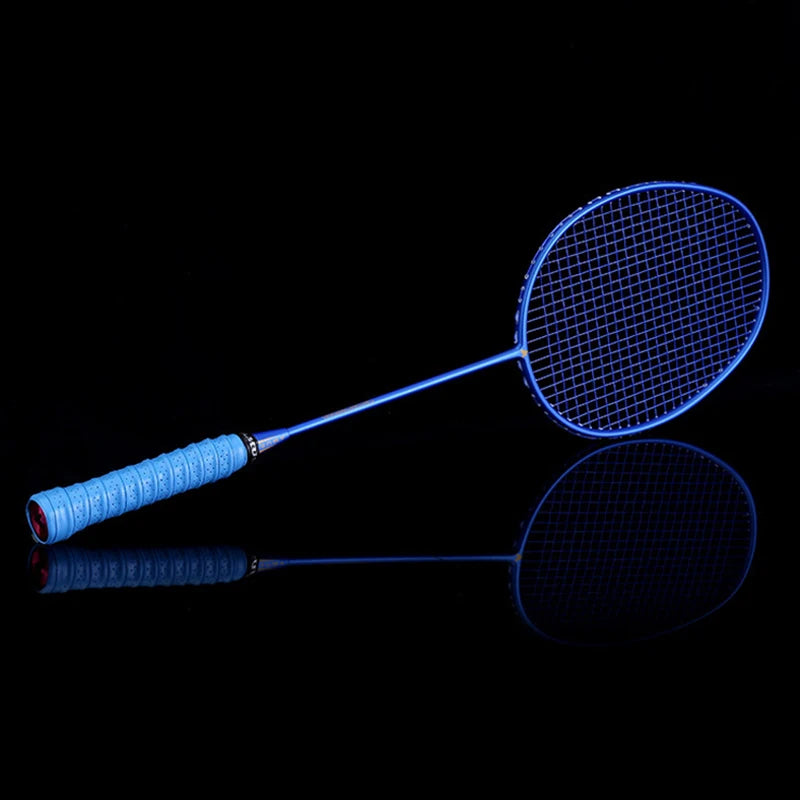 New Graphite Single Badminton Racquet Professional Carbon Fiber Badminton Racket with Carrying Bag