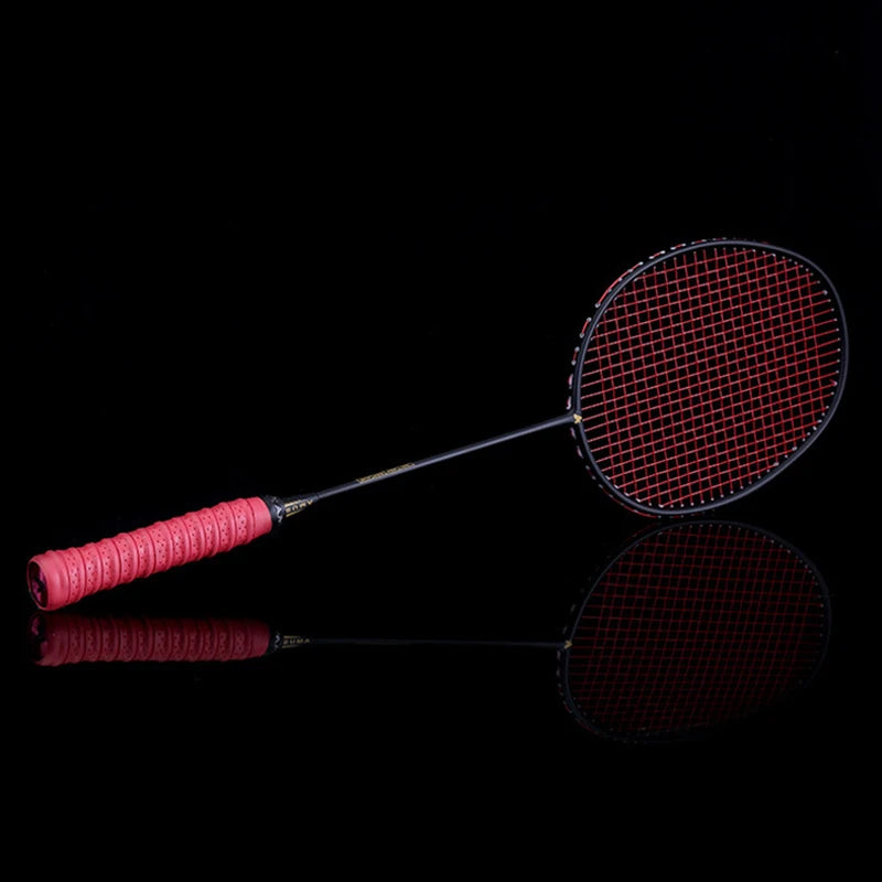 New Graphite Single Badminton Racquet Professional Carbon Fiber Badminton Racket with Carrying Bag