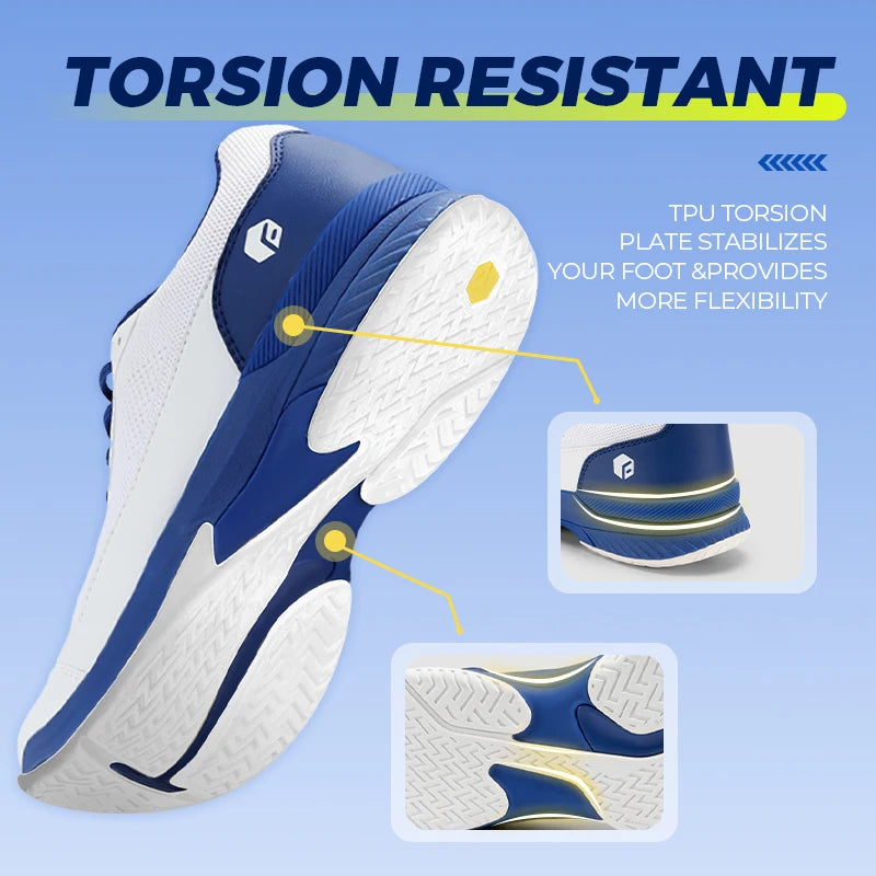 FitVille Men'S Tennis Shoes Wide Version 2E Professional Training Sports Shoes Breathable Non-Slip Rackets