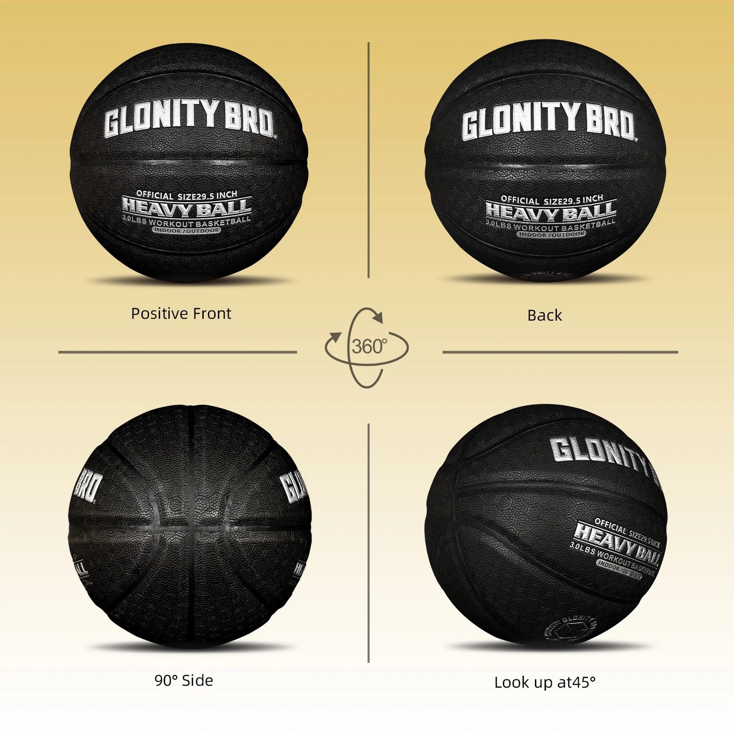 Aggravated Basketball 3/2.2LBS 29.5"/28.5''-Skill Master Training Heavy Basketball For Improving Handing