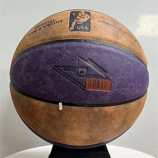 Genuine Suede Cowhide Size 7# Basketball Official Competition Adult Indoor Outdoor Wear-Resistant Training Ball