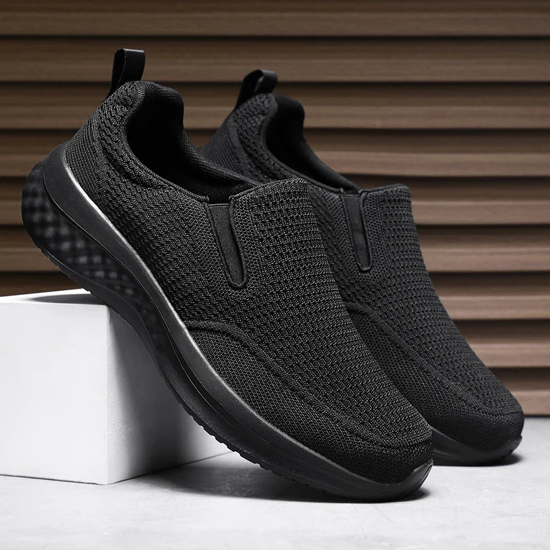 Running Sneakers Men's Tennis Low Top Sneakers Slip on Fashion Hiking Shoes One Step Flat Shoes Designe