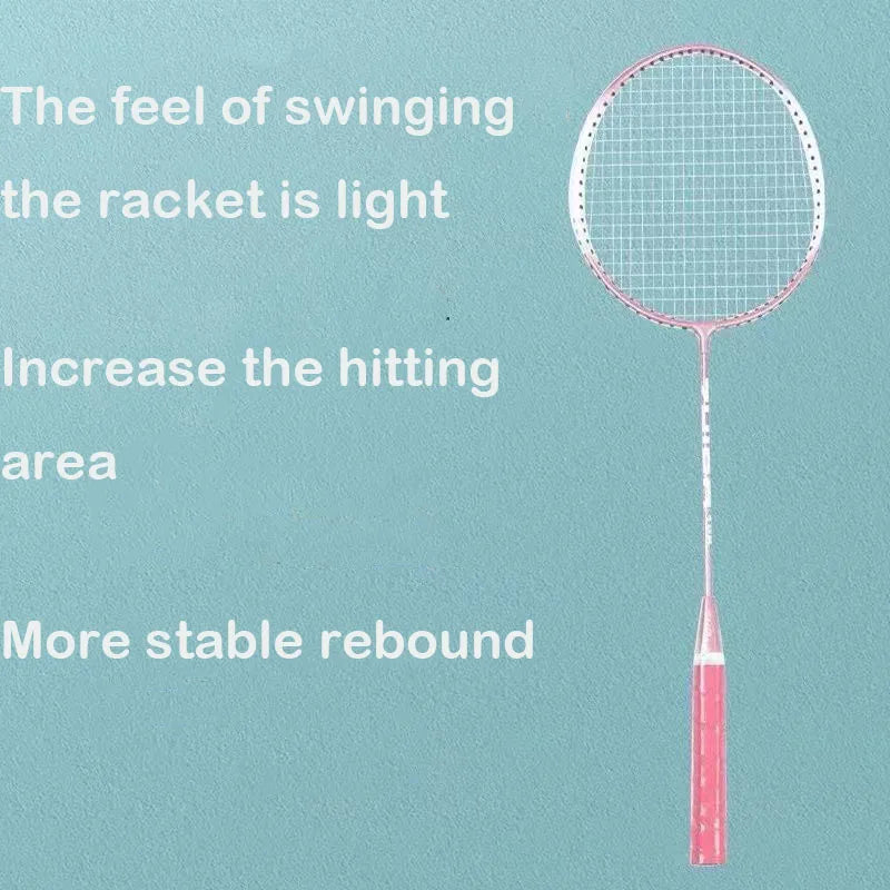 Ultra Light Super Durable Badminton Racket Double Set For Students Adults Affordable Training Entertainment