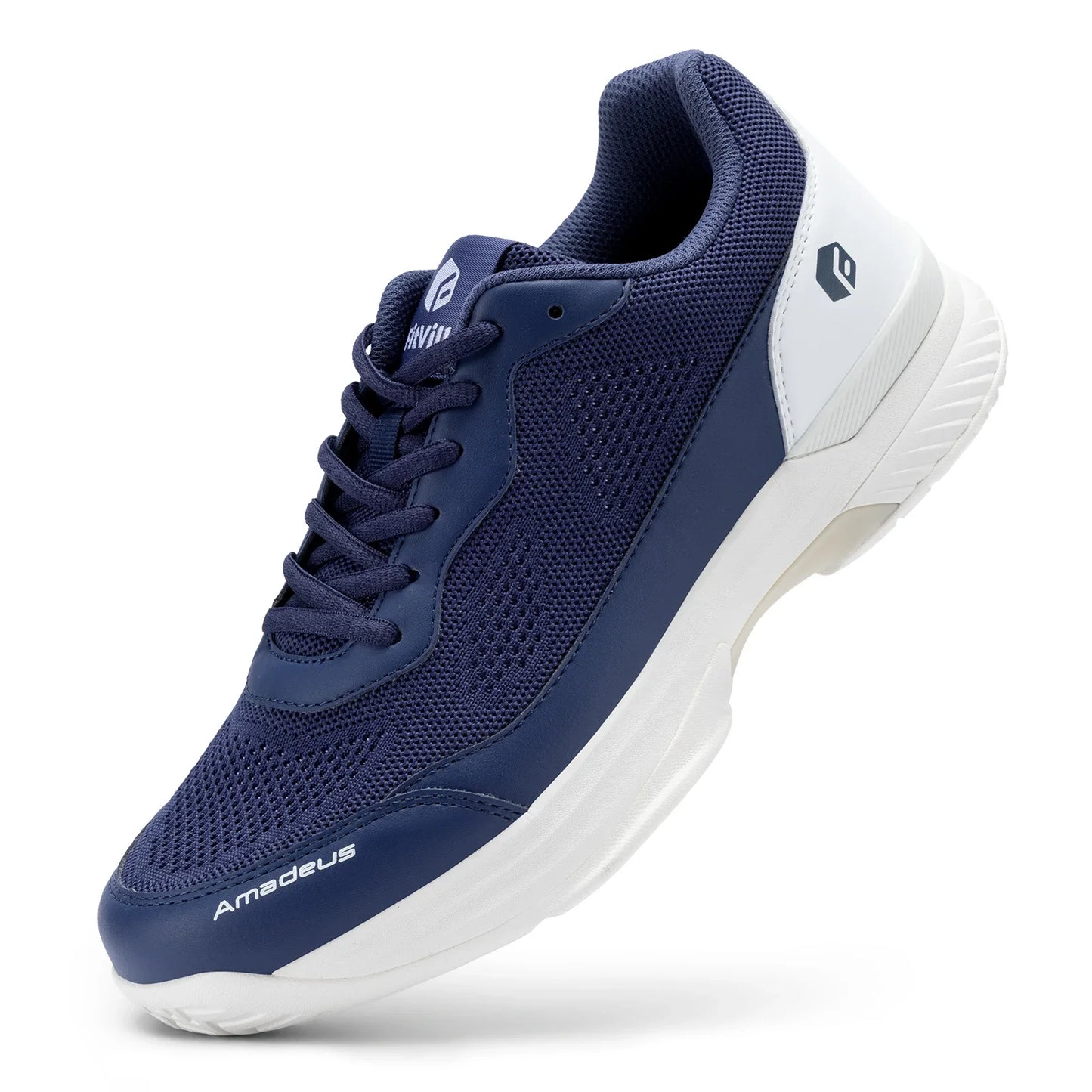 FitVille Men'S Tennis Shoes Wide Version 2E Professional Training Sports Shoes Breathable Non-Slip Rackets