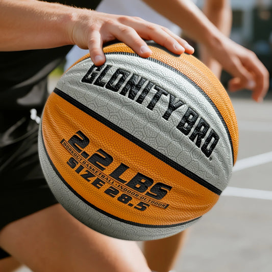 Weighted Training Basketball 3LBS/2.2LBS,Official Size 6/7 Wear-resistant Heavy Ball For Handling Dribbling&Passing