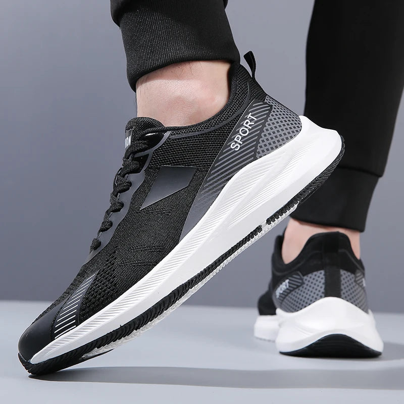 Tennis Shoes Men's Walking Shoe Breathable Mesh Anti Slip Casual Comfortable and Fashionable Sports Shoes