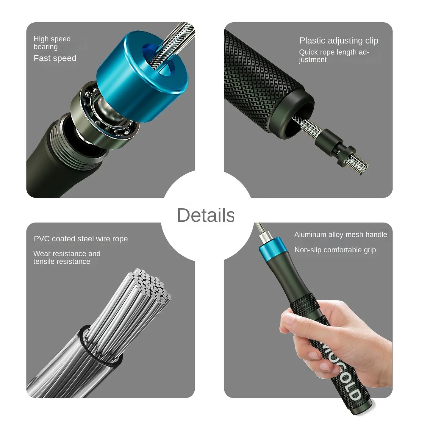 Adjustable Jump Rope For Speed Skipping Exercise Weight-Loss Fitness Women Men And Kids Ropea Length