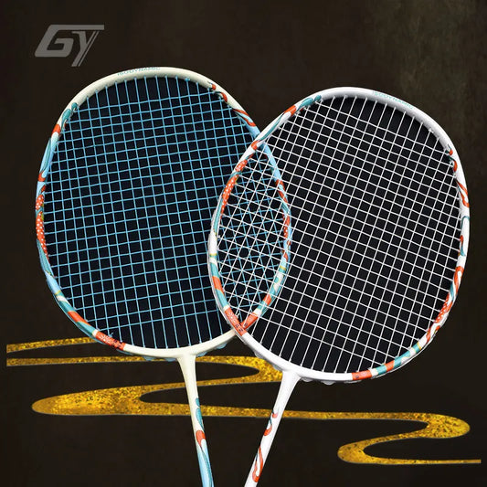 Badminton Carbon Racket, Single Racquet, Offensive Defensive, Middle Rod, Durable Training, Durable Training