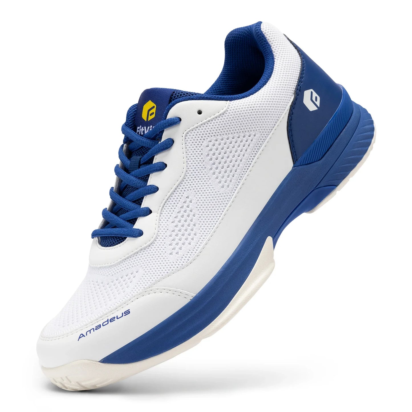 FitVille Men'S Tennis Shoes Wide Version 2E Professional Training Sports Shoes Breathable Non-Slip Rackets