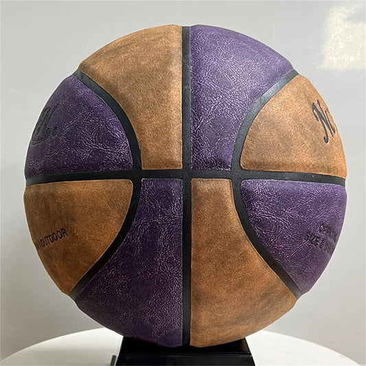 Genuine Suede Cowhide Size 7# Basketball Official Competition Adult Indoor Outdoor Wear-Resistant Training Ball