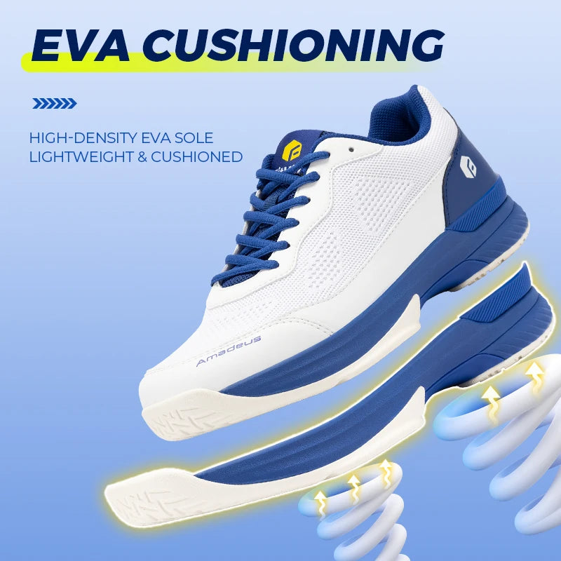 FitVille Men'S Tennis Shoes Wide Version 2E Professional Training Sports Shoes Breathable Non-Slip Rackets