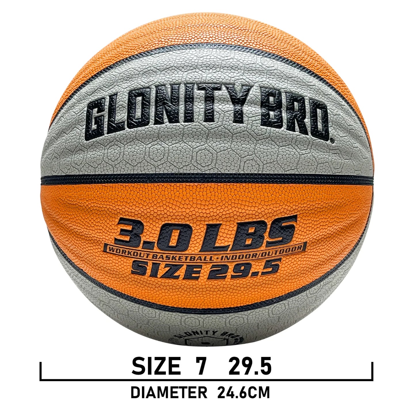 Weighted Training Basketball 3LBS/2.2LBS,Official Size 6/7 Wear-resistant Heavy Ball For Handling Dribbling&Passing