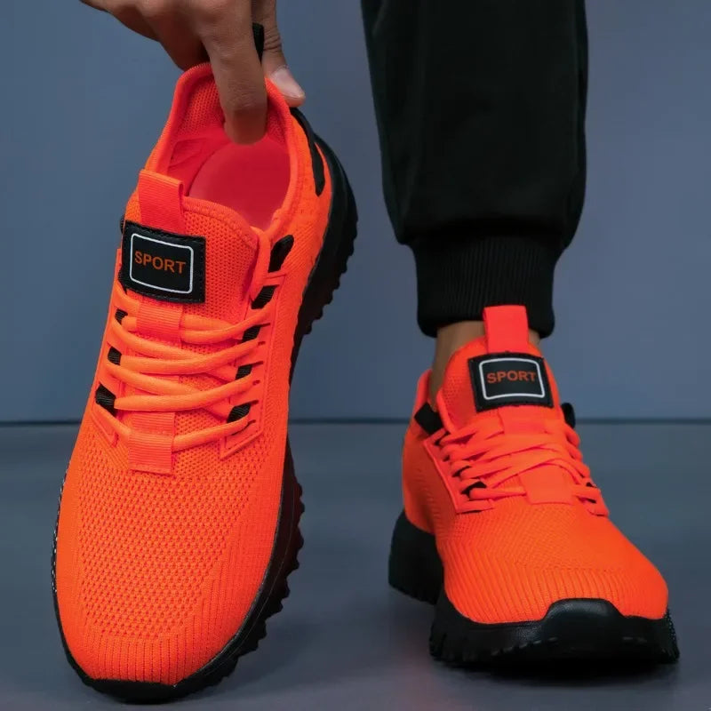 YRZL Men's Sneakers Breathable Running Shoes Lightweight Tennis Walking Shoes Non Slip Sports Shoes
