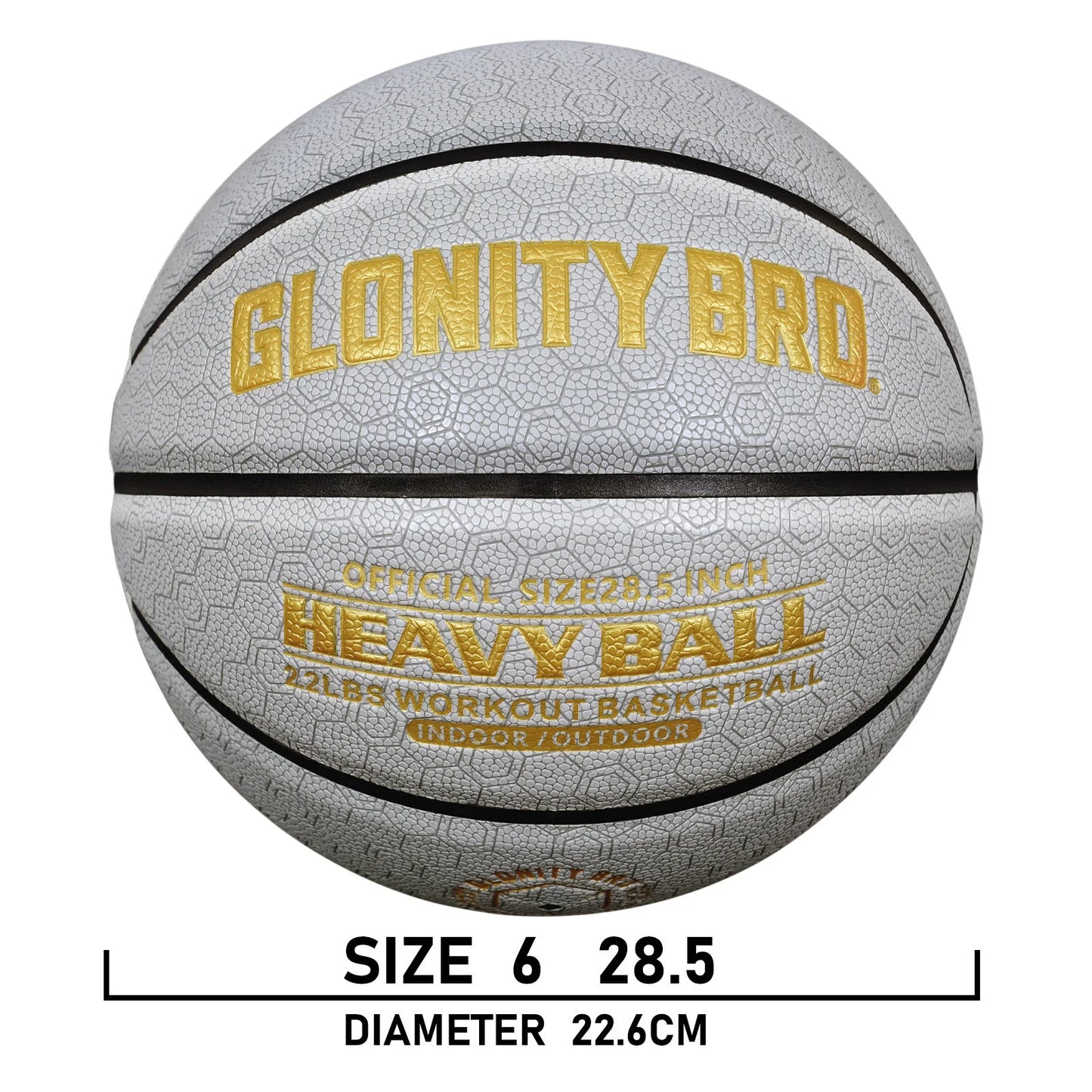Aggravated Basketball 3/2.2LBS 29.5"/28.5''-Skill Master Training Heavy Basketball For Improving Handing